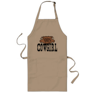 100% Cowgirl Aprons Lang Schort