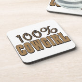 100% Cowgirl Bier Onderzetter (Linkerzijde)