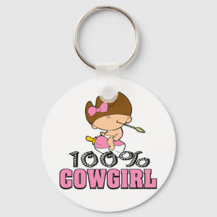 100% Cowgirl Sleutelhanger