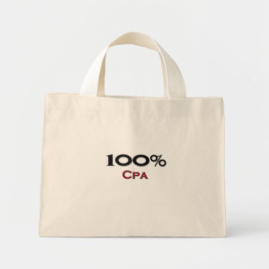 100 % Cpa Mini Tote Bag (Voorkant)