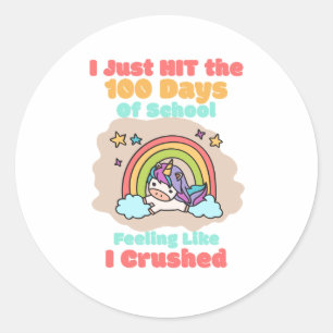 100-daagse School, Ik sloeg en verpletterde de 100 Ronde Sticker