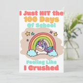 100-daagse School, Ik sloeg en verpletterde de 100 Save The Date (Staand voorkant)