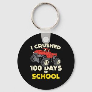 100-Daagse School Monster Truck 100ste Dag Bo Sleutelhanger