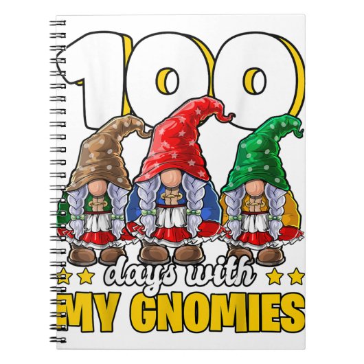 100 Dag met Mijn Gnomen 100e Dag van de School Notitieboek (Voorkant)