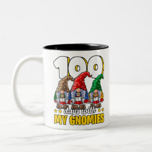100 Dag met Mijn Gnomen 100e Dag van de School Tweekleurige Koffiemok