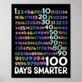 100 Dag van de School Wiskunde Nummers Leraar Kind Poster (Voorkant)