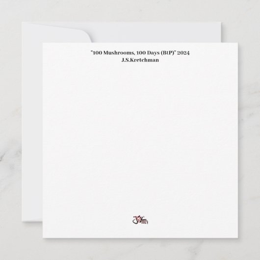 100 dagen, 100 champignons bedankkaart (Achterkant)
