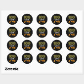 100 dagen: 100 dagen leraar of student ronde sticker (Vel)