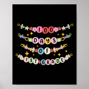100 dagen 1e klas armband poster