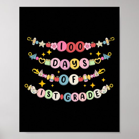 100 dagen 1e klas armband poster (Voorkant)