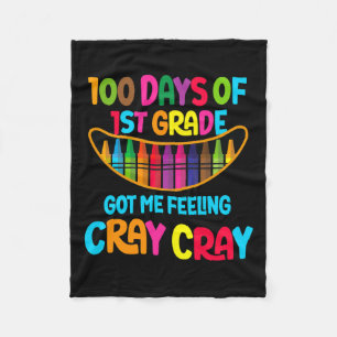 100 dagen 1e klas gaf me het gevoel van cray thee fleece deken