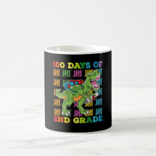 100 dagen 2e klas T Rex dinosaurus school Koffiemok