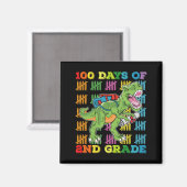 100 dagen 2e klas T Rex dinosaurus school Magneet (Voorkant / Achterkant)