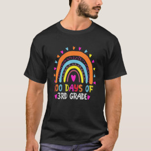 100 dagen 3e klas docent slimmere regenval t-shirt