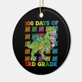 100 dagen 3e klas T Rex Dinosaurus School Keramisch Ornament (Links)