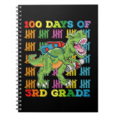 100 dagen 3e klas T Rex Dinosaurus School Notitieboek (Voorkant)