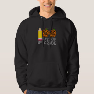100 Dagen 5e klas Tijgerprint Gefeliciteerd met de Hoodie