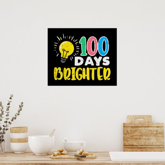 100 dagen aansteker poster (Keuken)