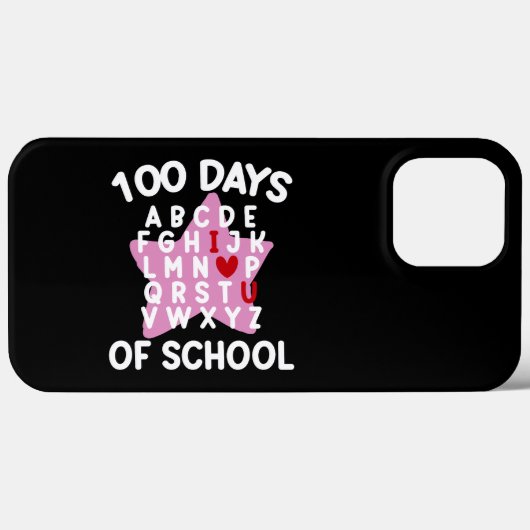 100 dagen alfabet voor school 100ste dag leraar Case-Mate iPhone case (Achterkant (horizontaal))