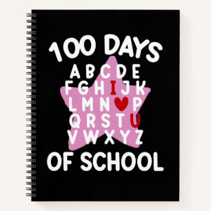 100 dagen alfabet voor school 100ste dag leraar notitieboek