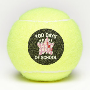 100 dagen alfabet voor school 100ste dag leraar tennisballen