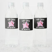 100 dagen alfabet voor school 100ste dag leraar  waterfles etiket (Flessen)