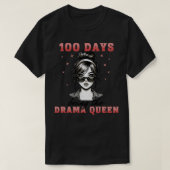 100 Dagen als de Drama Queen T-shirt (Design voorkant)