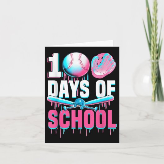 100 dagen Baseball Bat Drip 100ste dag van de Kaart (Voorkant)