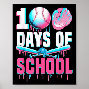 100 dagen Baseball Bat Drip 100ste dag van de Poster