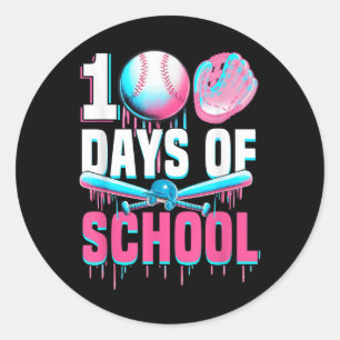 100 dagen Baseball Bat Drip 100ste dag van de Ronde Sticker