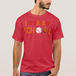 100 dagen basishonkbalstudent t-shirt