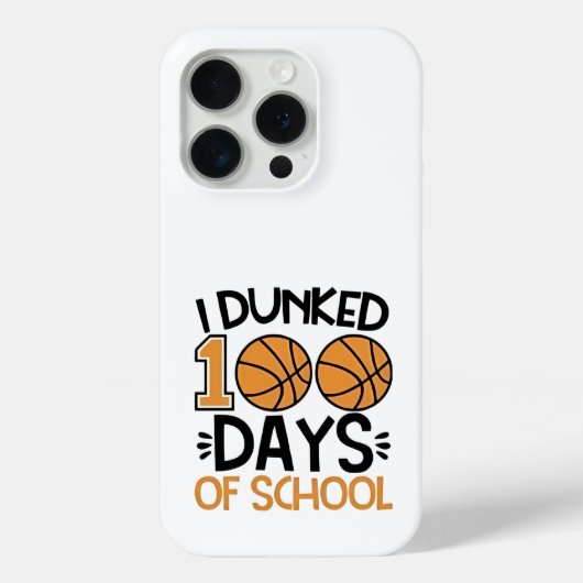 100 dagen basketbalspeler op school Case-Mate iPhone case (Achterkant)