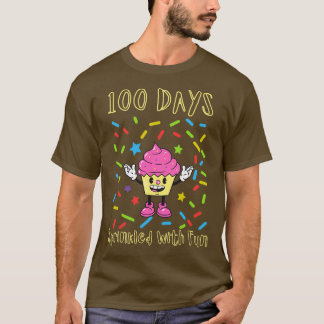100 dagen bedrukt met vun koeken liefhebbers 100e t-shirt