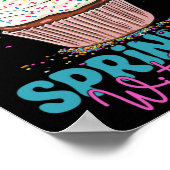 100 dagen besprenkeld met leuke cupcake Kinder 100 Poster (Hoek)