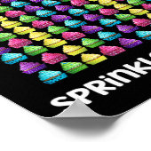 100 dagen besprenkeld met leuke cupcake viering SC Poster (Hoek)