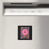 100 dagen besprenkeld met leuke donut 100e dag van magneet (Insitu (Vaatwasser))