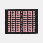100 dagen besprenkeld met leuke donuts 100 dagen s fleece deken (Voorkant (Horizontaal))