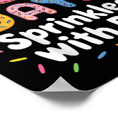 100 dagen besprenkeld met leuke donuts 100e dag va poster (Hoek)