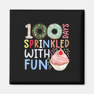 100 dagen bestrooid met leuke cupcake 100 dagen va magneet