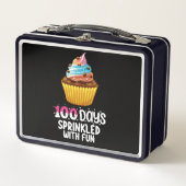 100 dagen bestrooid met leuke cupcake schoolleraar (Voorkant)