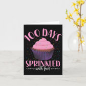 100 dagen bestrooid met plezier 100 dagen schoolbe kaart (Gele Bloem)