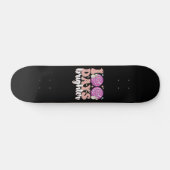 100 Dagen Brighter Disco Bal 100ste Dag Van School Persoonlijk Skateboard (Horizontaal)