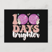 100 dagen Brighter Disco Ball 100th dag van de sch Briefkaart (Voorkant)