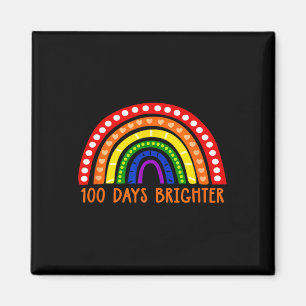 100 dagen Brighter Fun Teacher 100ste dag van de s Magneet