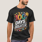 100 dagen Brighter Happy 100 dagen schoolleraar T-shirt (Voorkant)