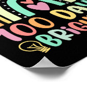 100 dagen Brighter Rainbow Happy 100th Day of Scho Poster (Hoek)