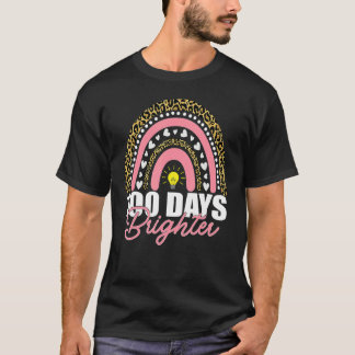 100 dagen Brighter Rainbow Happy 100th Days Leopar T-shirt