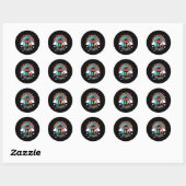 100 dagen Brighter Rainbow Teacher Student 100th D Ronde Sticker (Vel)