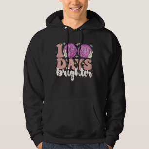 100 Dagen Briljante Disco Bal 100ste Dag Van Schoo Hoodie