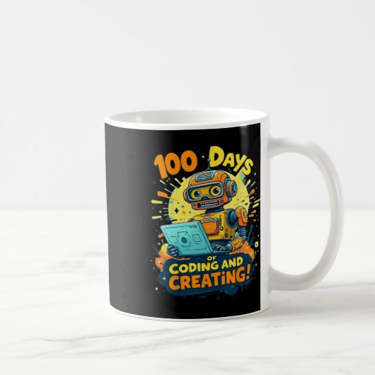 100 dagen codering en Creëer robot 100 dagen S Koffiemok (Rechts)